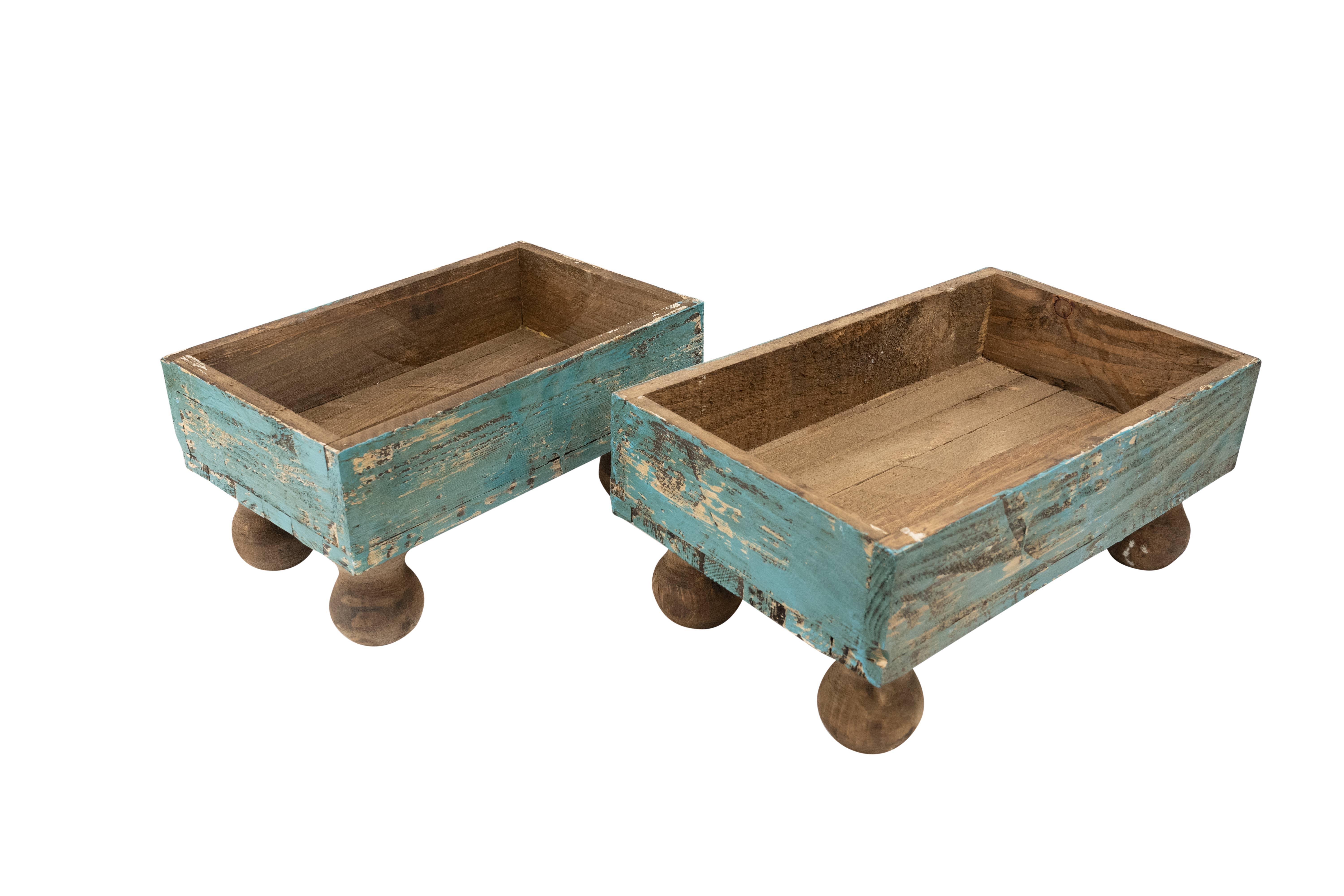 My Amigos Imports – wholesale Planter box – Temple Garden Planter Set of 2-Farmhouse Trays-4 Colors6