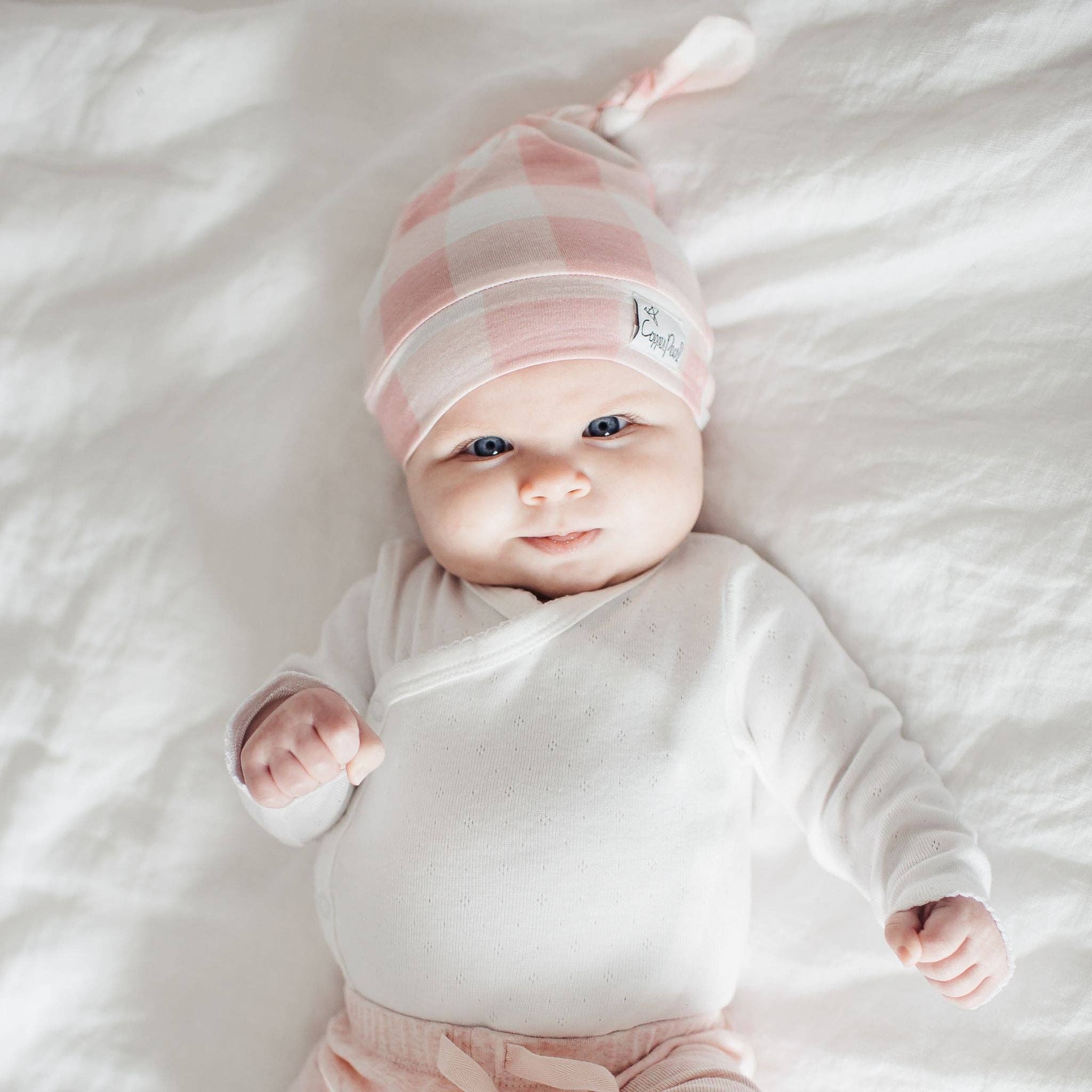 Copper Pearl - Wholesale Newborn/Knit Hat - Baby - Top Knot Hat - London7