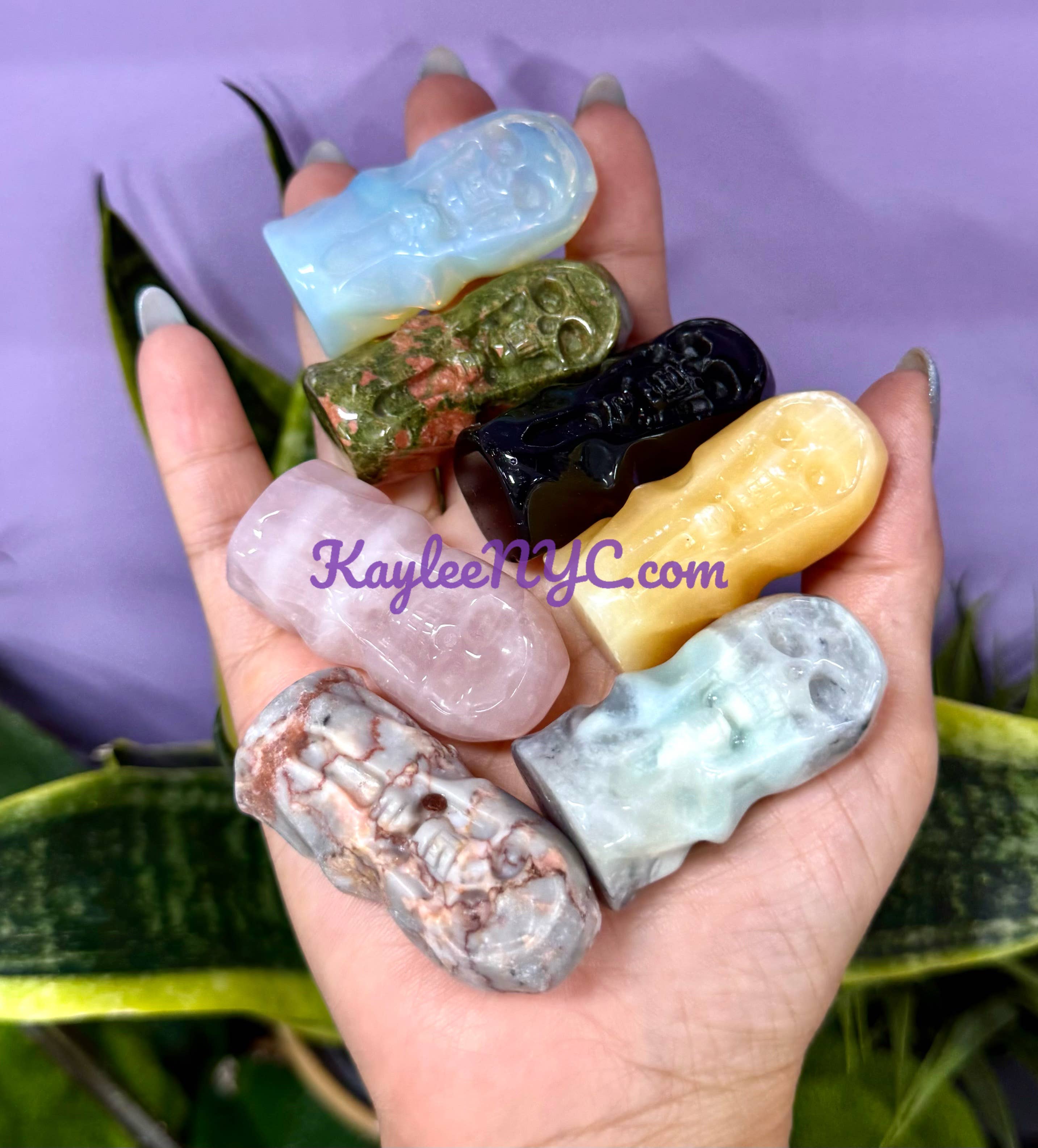 KayleeNYC - Wholesale Spiritual Stone/Crystal - 5cm Mix Crystals Grim Reaper Healing Energy9