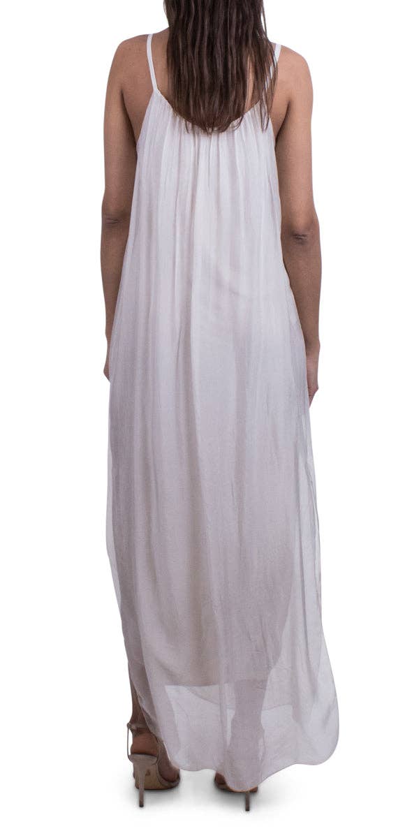 Gigi Moda - Wholesale Dress - Women's - Silk Spaghetti Maxi Dress1