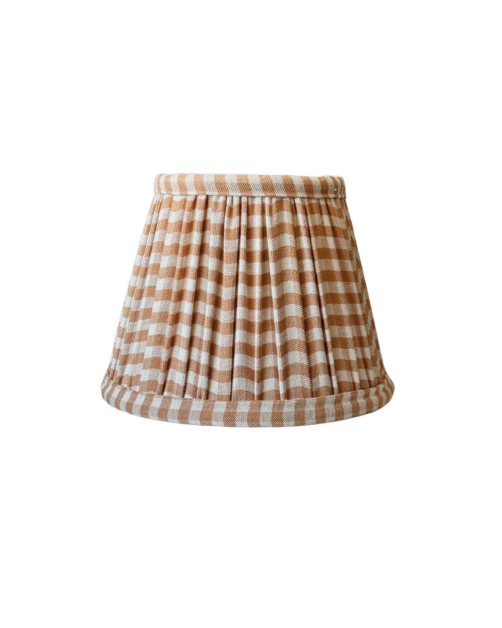 kd weave - Wholesale Lamp Shade - Tan Gingham Empire Shade0