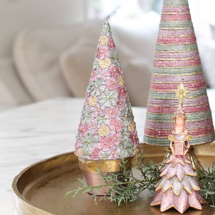 Horizontal Bon Bon Tree w/Star (Ethereal) for wholesale by Dekorasyon Gifts Decor
