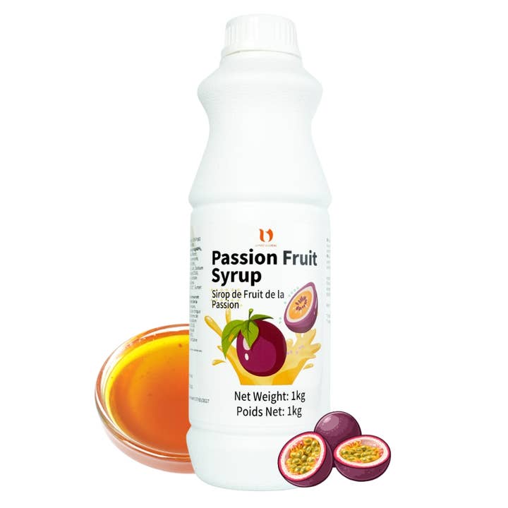 Koncentreret sirup Pasionsfrugt - forhold 1:8 (25 g/200 ml) for engroshandel hos UHOO FRANCE