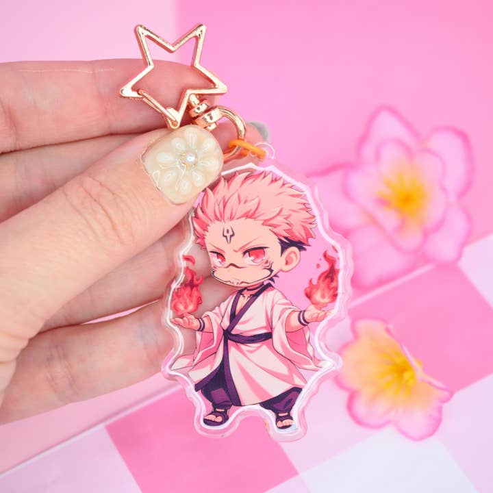 Sukuna Gojo JJK jujutsu kaisen acrylic keychains anime manga for wholesale by Kawineko