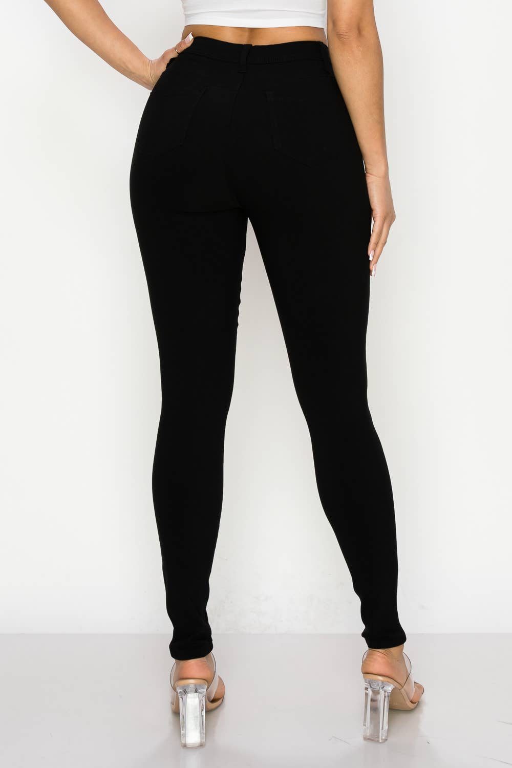 OPEN PACK SUPER-STRETCH BLACK PANTS S M L X 2X for wholesale on Faire1