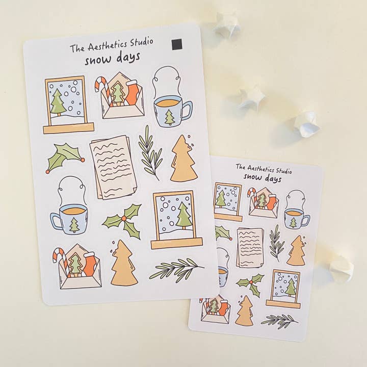 The Aesthetics Studio - Wholesale Sticker - Cozy Winter Collection2