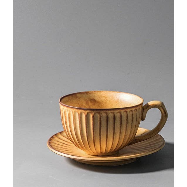 Gohobi (We cover U.S. import duties) - Wholesale Coffee/Tea Cup - Gohobi Handmade stoneware Coffee cup and saucer Japanese vin4