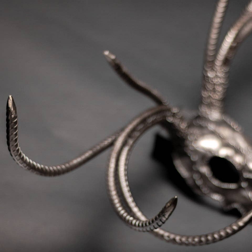 Metal Relic - Wholesale Wall Accent - "The End" 8 Point Deer Buck Skull Wall Sculpture17