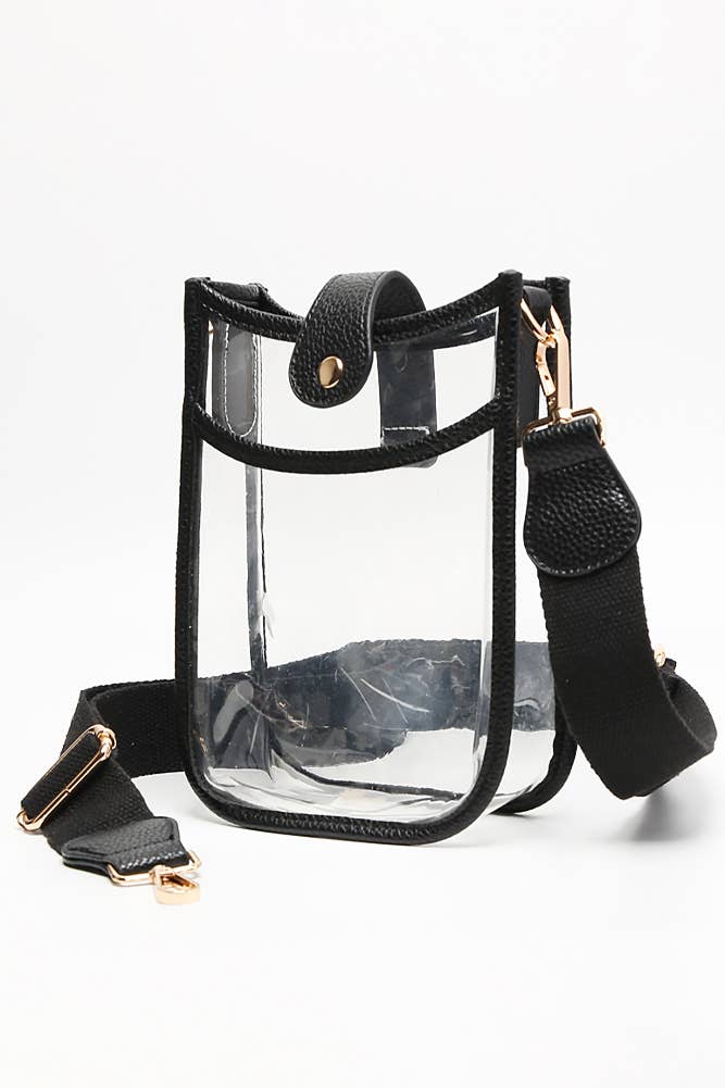 Hana - Wholesale Crossbody Bag - Women's - Clear Stadium Crossbody Mini Bag0