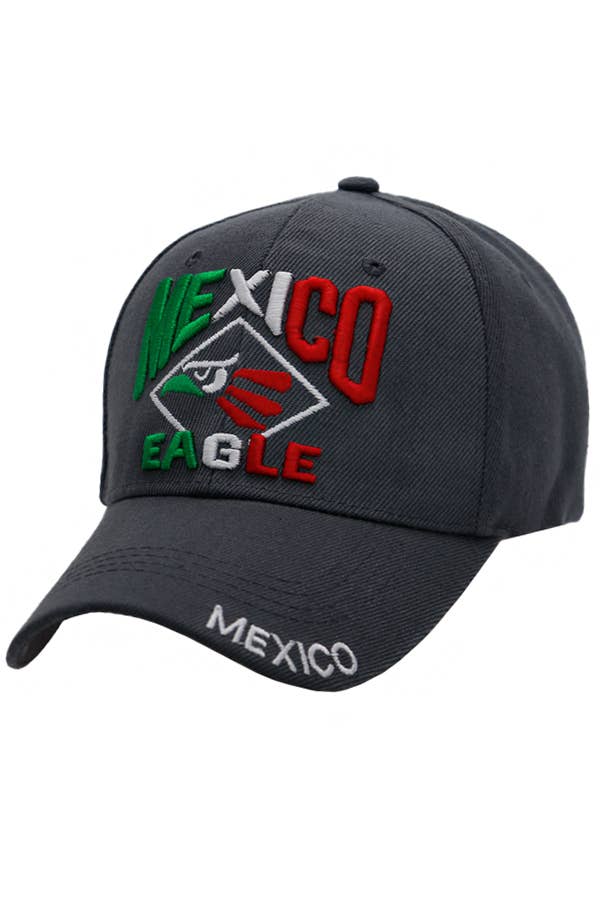 Wholesale Hecho En Mexico Eagle Embroidered Six Panel Baseball Cap