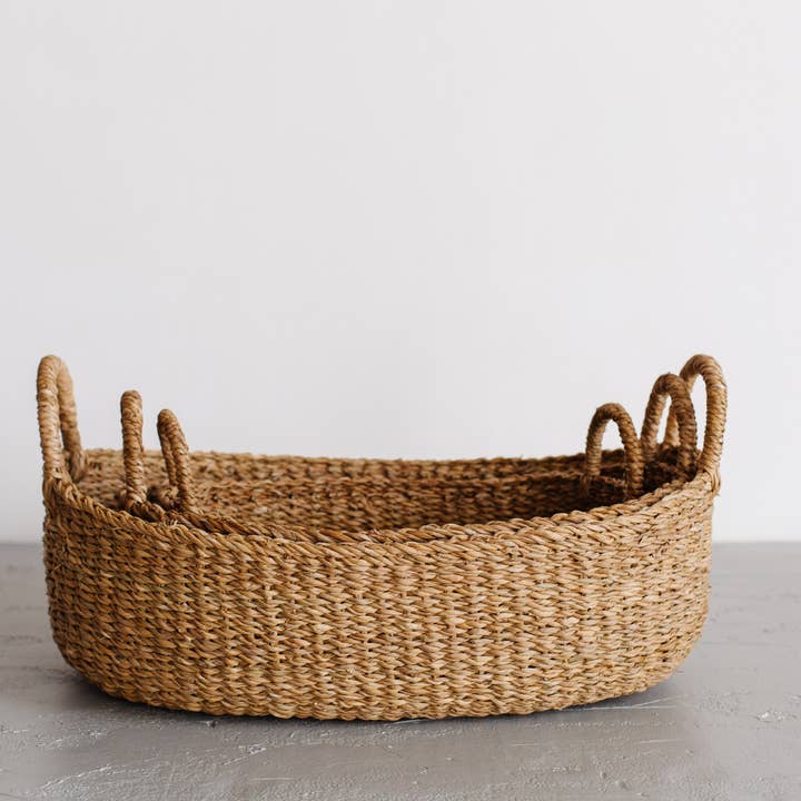 Will & Atlas - Wholesale Basket - Oval Tray Basket, harvest