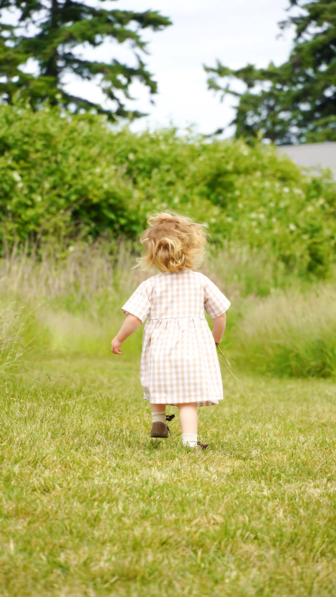 Aurelia & Co. Baby - Wholesale Dress - Kids - Gingham Linen Blend Dress 5