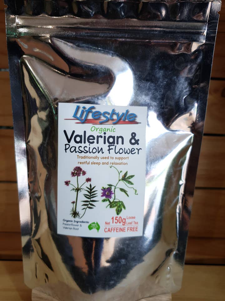 Feuille libre de valériane et de passiflore pour la vente par Australian Tea House