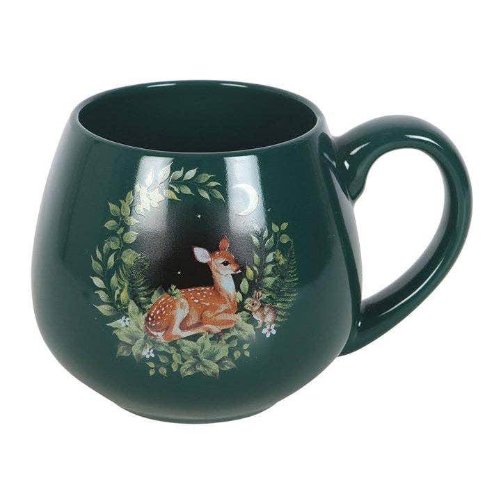 Something Different Wholesale - Wholesale Coffee Mug - Green Fawn Rounded Mug3