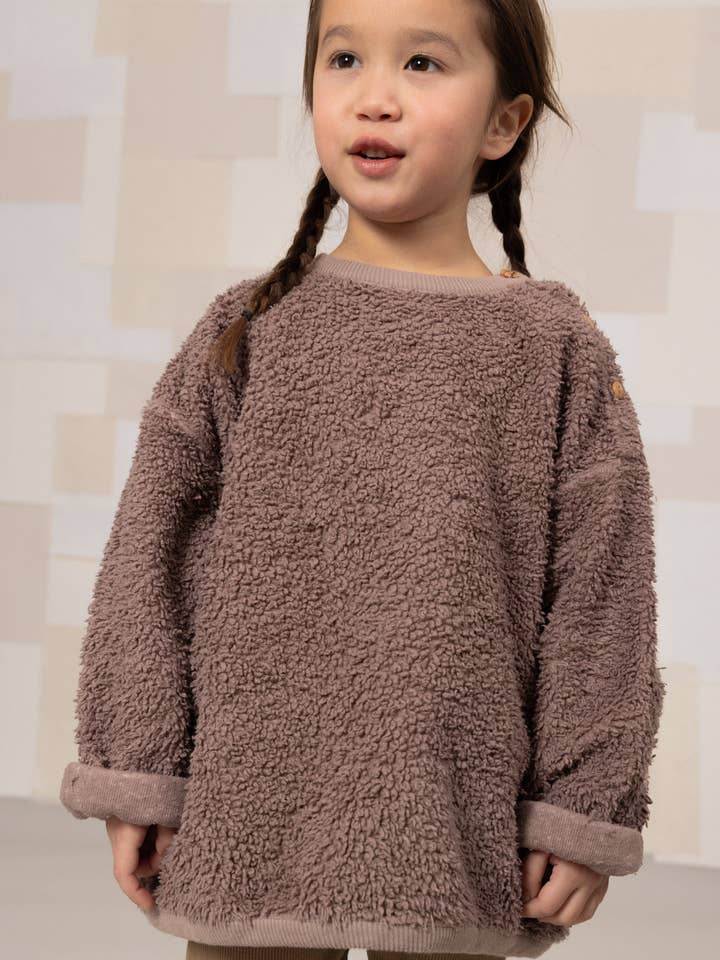 Felpa Orso Minio Malva per la vendita all'ingrosso da parte di Studio Bohème Paris