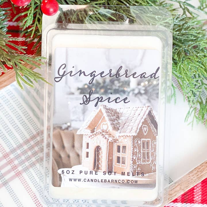 GINGERBREAD SPICE | 6oz Large Melt | CHRISTMAS|100% Pure Soy for wholesale by Timber Oak Candles