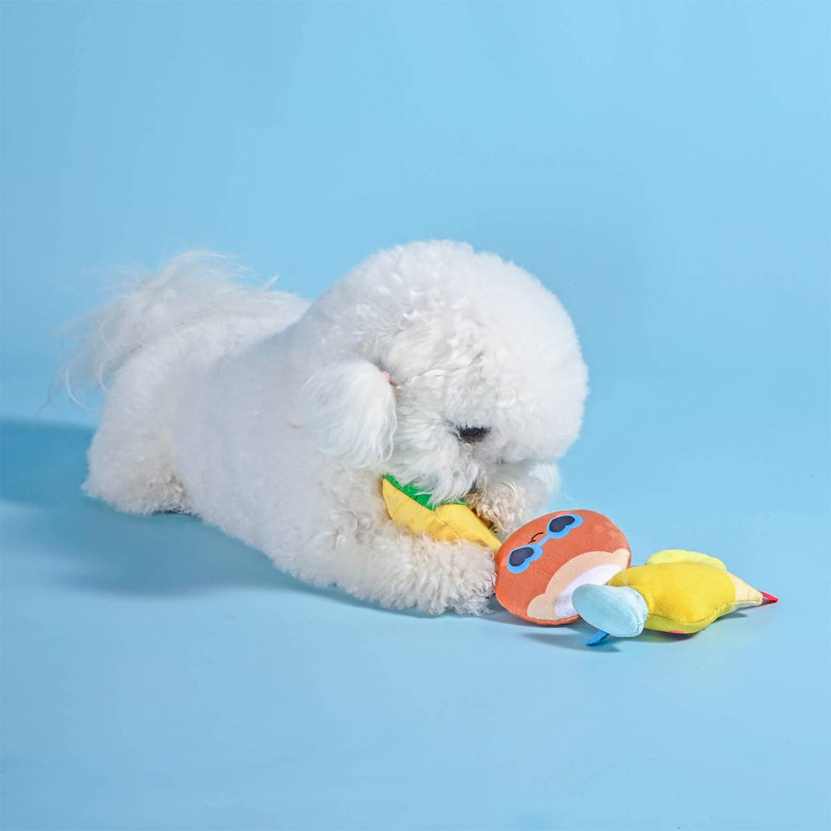 Hugsmart Products Inc - Wholesale Pet Squeaky Toy - Dog - HugSmart Pet - Food Party | Pina Cola - Dog Plush Toy2