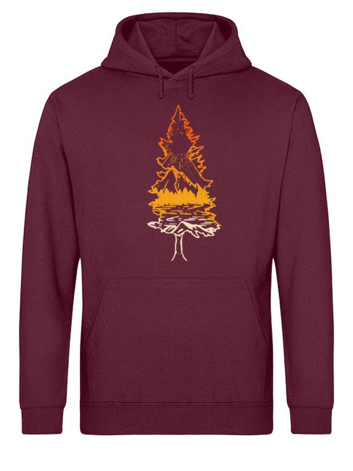 Biologische basic hoodie met diepe boom voor wholesale door Uwaldu