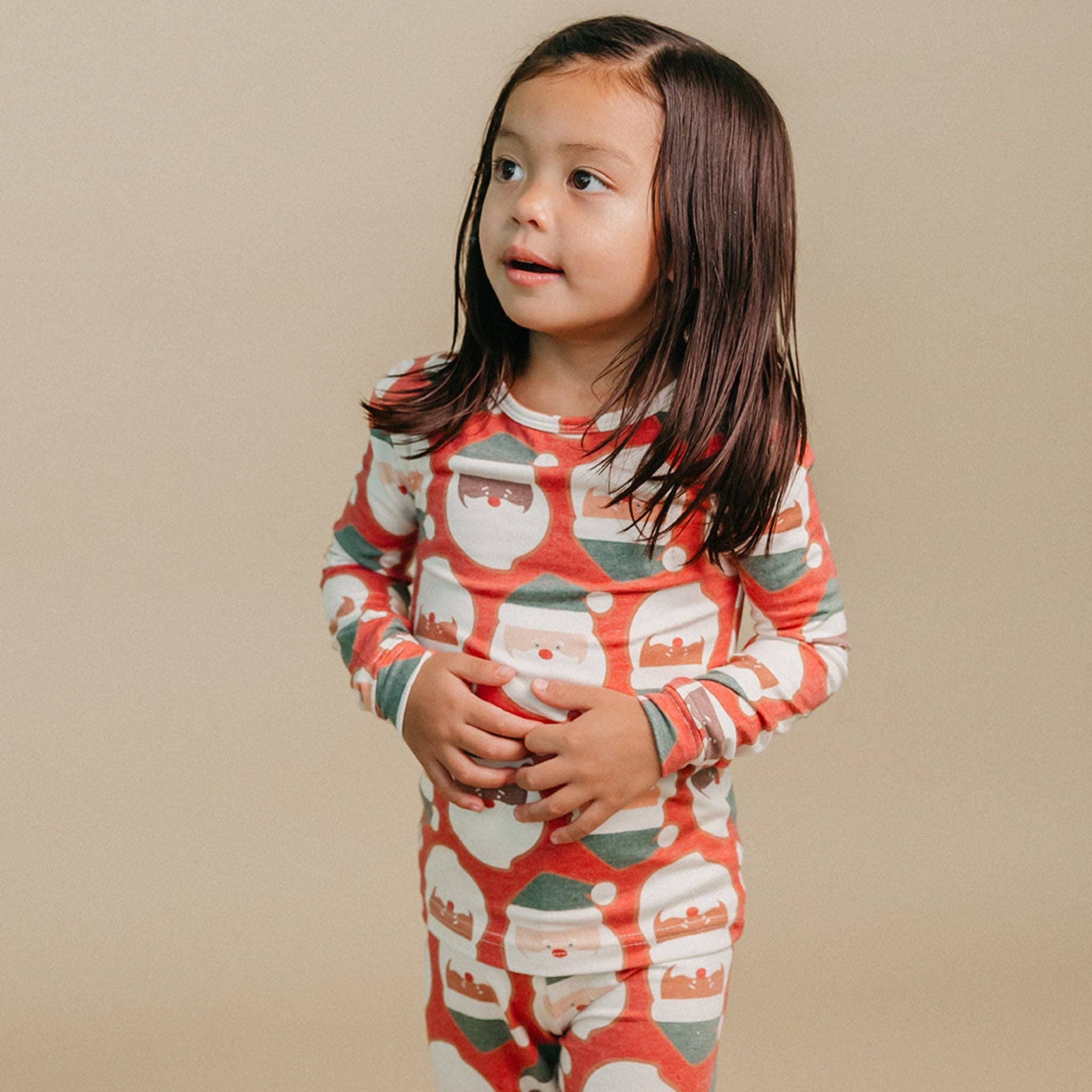 Copper Pearl - Wholesale Sleepwear Set - Kids - 2pc Long Sleeve Pajama Set - Claus2