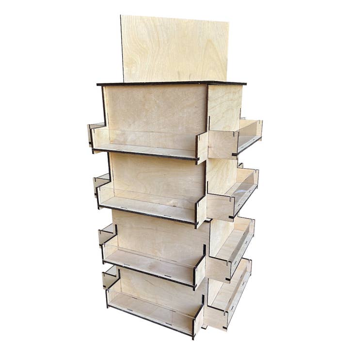 Torched Displays - Wholesale Retailer Display Stand/Case - 4-Sided Rotating Display Stand for Craft Shows, Trade Shows2