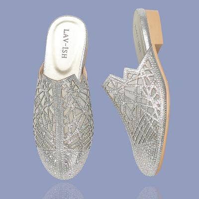 Sølv Laserskåret Rhinsten Sandaler for engroshandel hos LAV-iSH/AIDANGUS PTY LTD