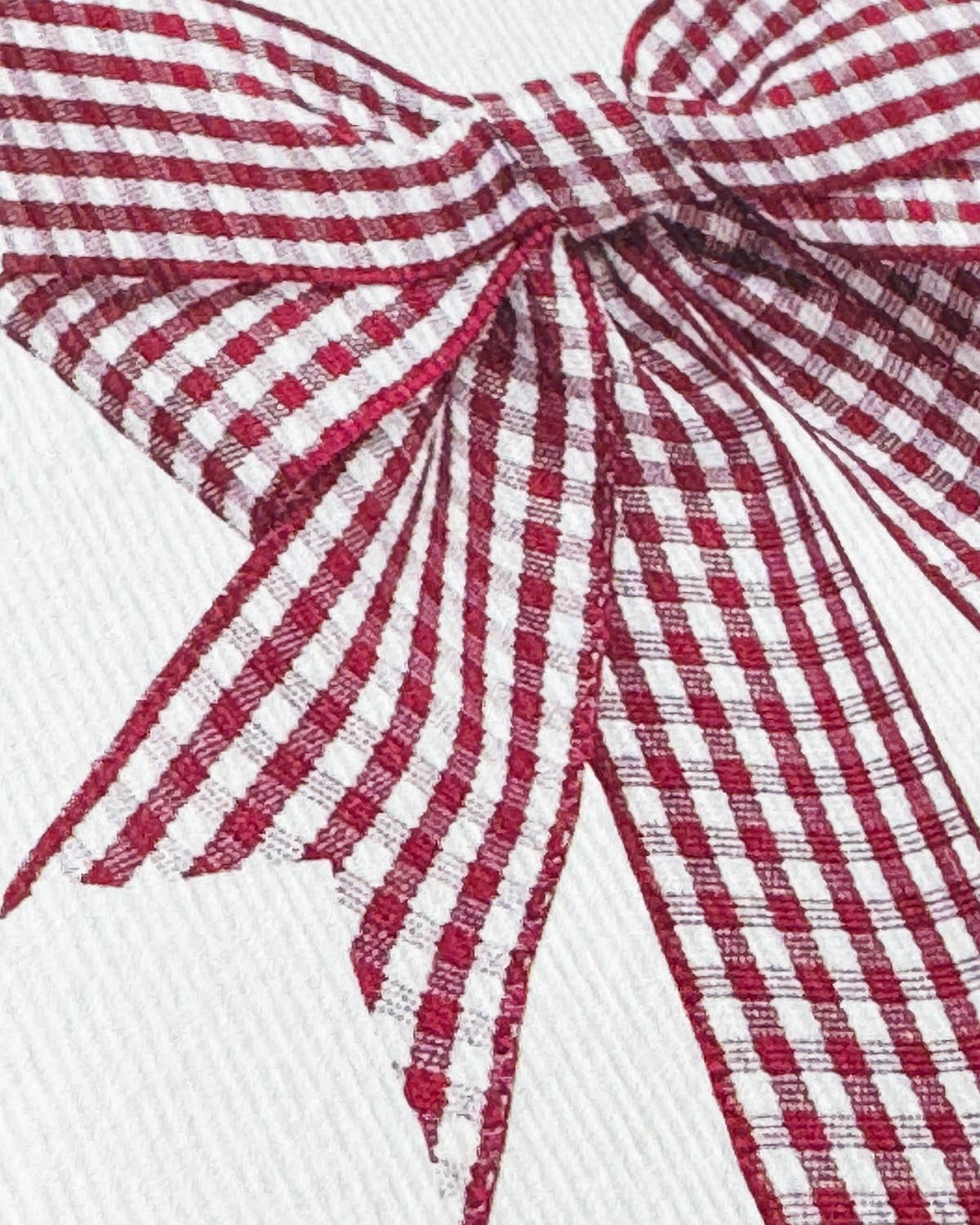 Canonbury Press – wholesale Everyday greeting card – Double Tail Red Gingham Bow Greeting Card | Birthday Card2
