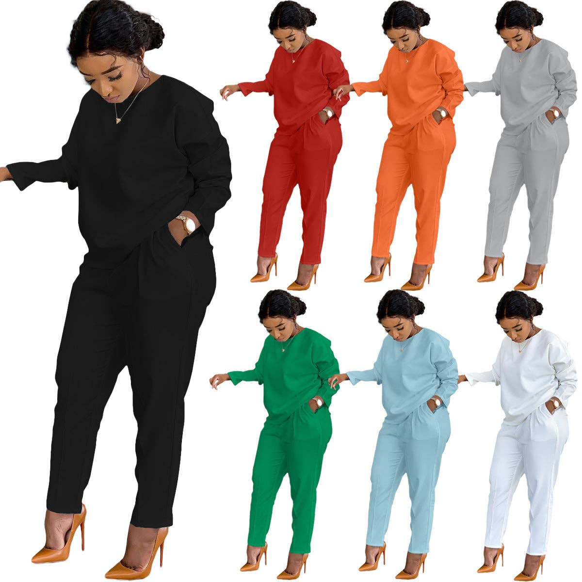 MB Fashion Wholesale - Wholesale Top & Pant Set (NOT Loungewear) - Women's - MB FASHION 7 COLORS  2 PCs SET 202R2