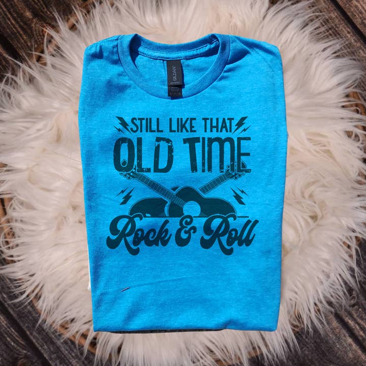 old time rock and roll unisex tee, rock music shirt, music for wholesale by Ducky's Closet