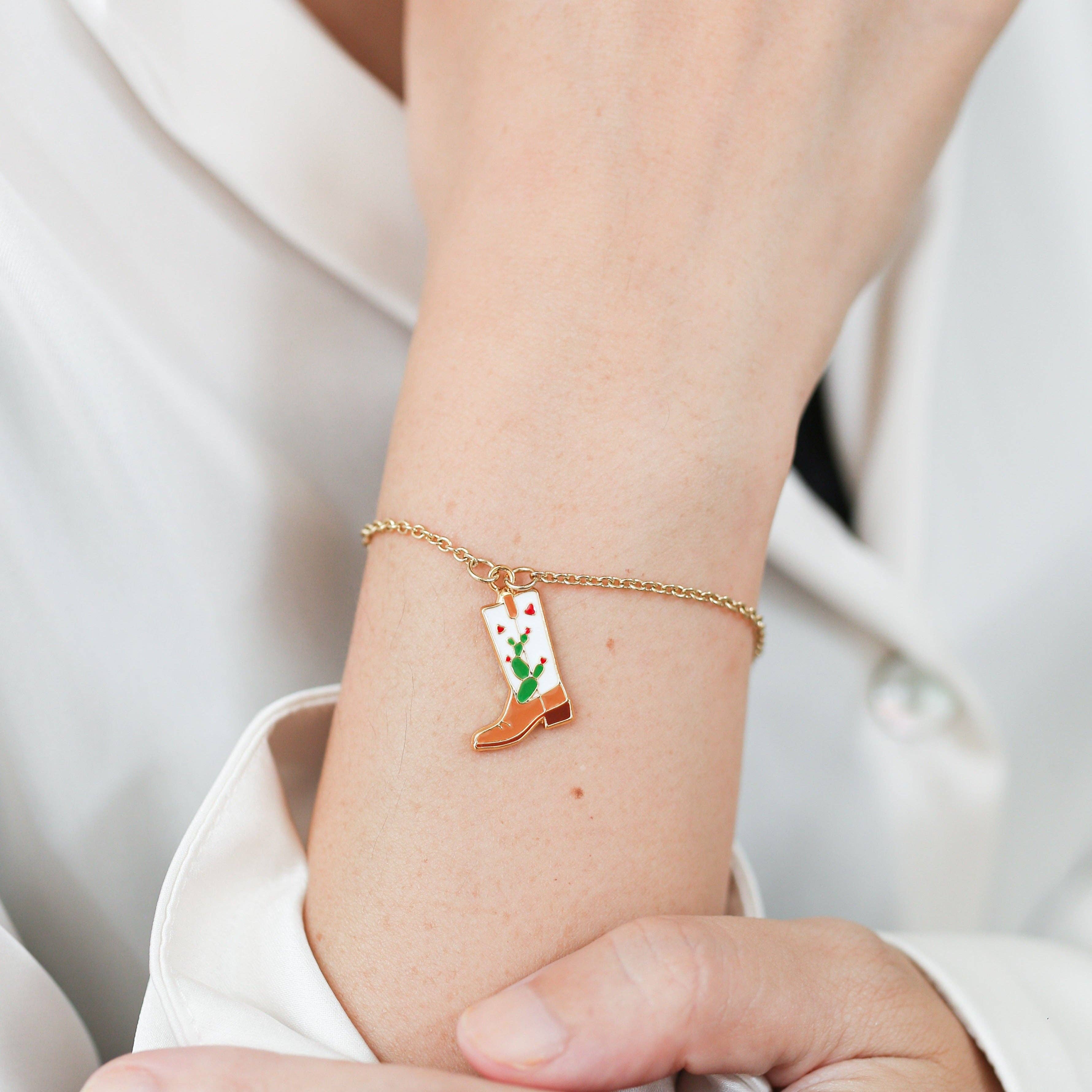 Miss Modi - Wholesale Jewelry Set - Cowgirl Cactus Boots Enamel Earrings/ Bracelet/ Necklace7