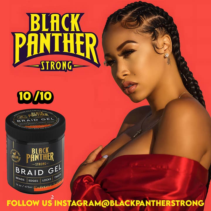 blackpantherstrong - Wholesale Hair Styling Gel/Mousse - Black Panther Professional Braid Gel 16 oz
