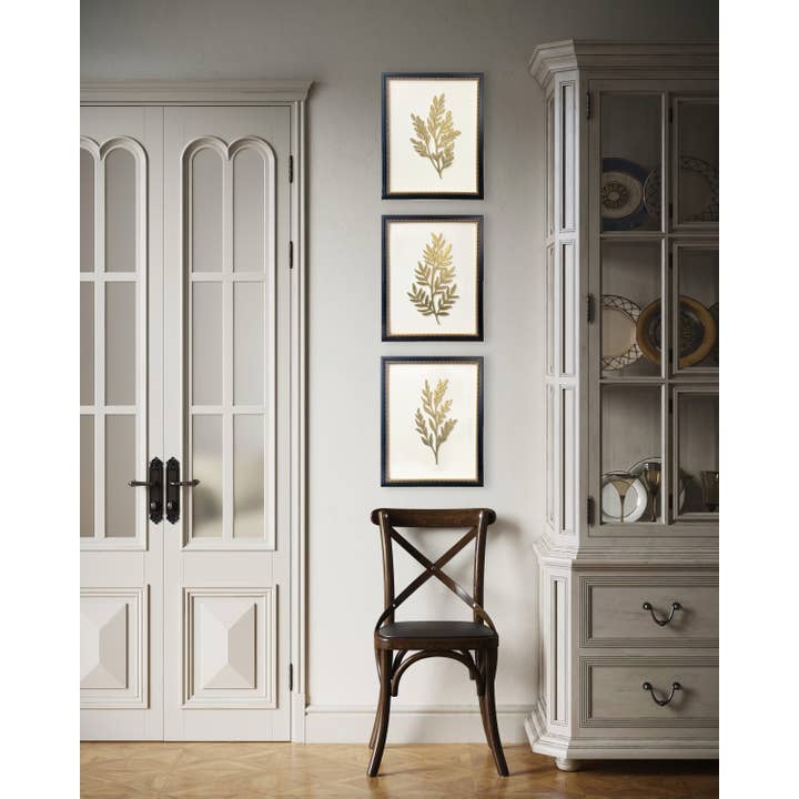 16x20 Espresso Gold Bead - Gold Plaster Botanicals for wholesale by Brayden and Brooks