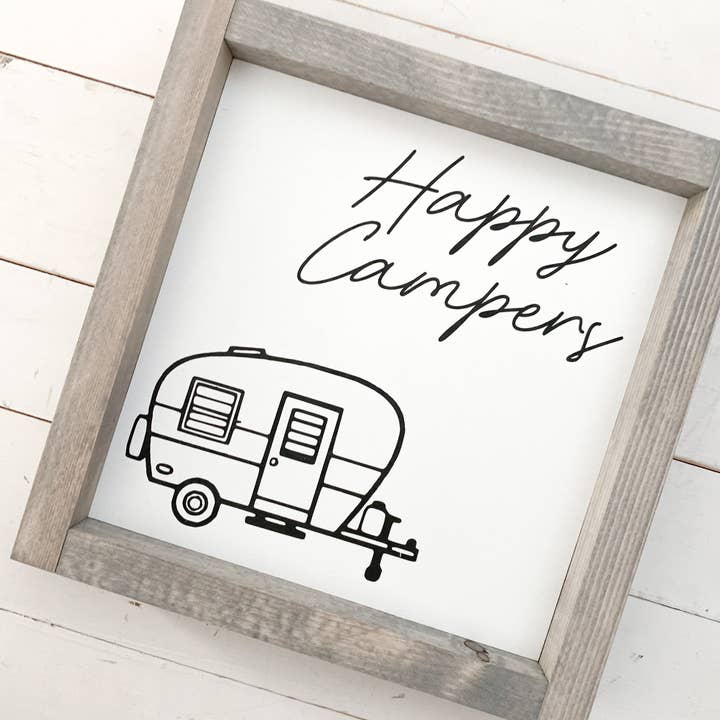 Ashwood Designs - Wholesale Sign - Happy Campers1