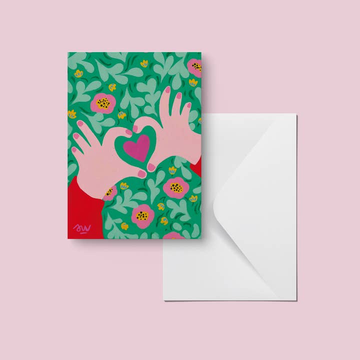 Kort - Fingre i Hjerte for engroshandel hos Hello couleur