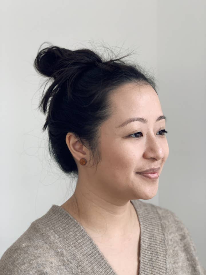 Leather Stud Earrings for wholesale by Branch Collective