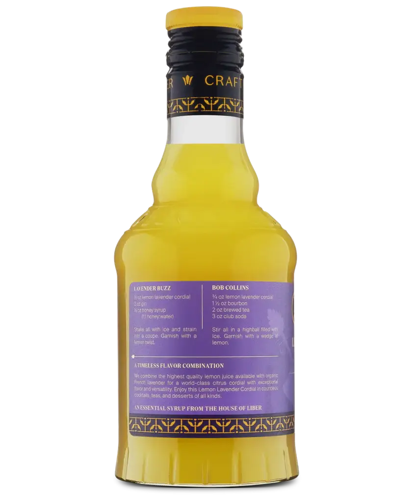 Liber & Co. - Wholesale Cocktail Mix/Syrup - Lemon Lavender Cordial5