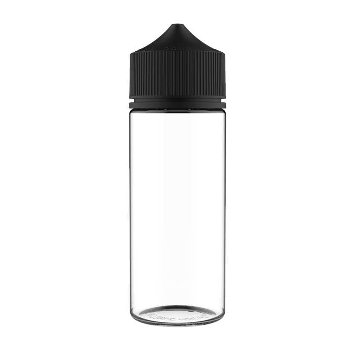Chubby Gorilla - 120ML Unicorn Bottle - Clear Bottle / Black Cap - V3 for wholesale by Copackr