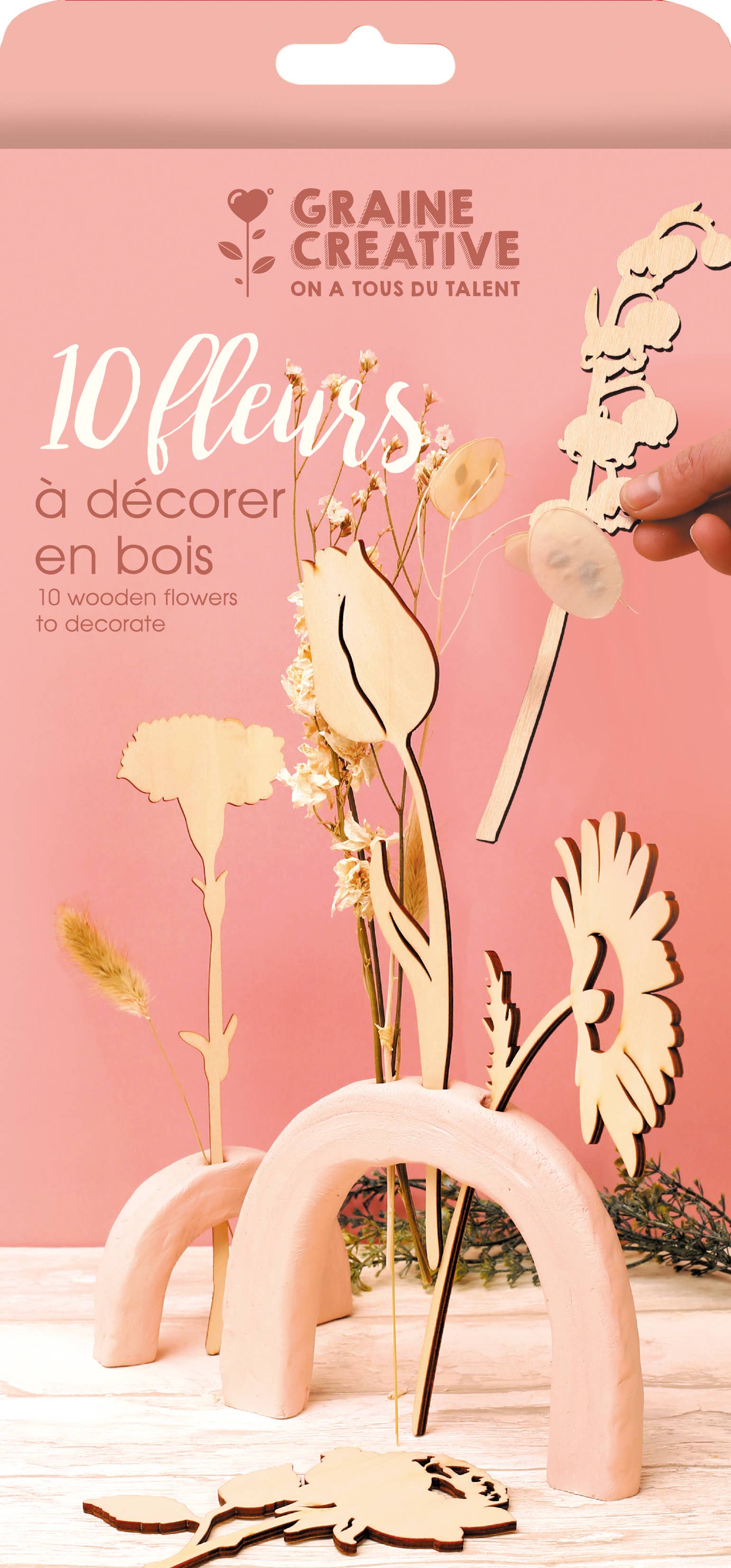 Graine Créative - Wholesale DIY Craft Kit - PLYWOOD WOOD FLOWERS2