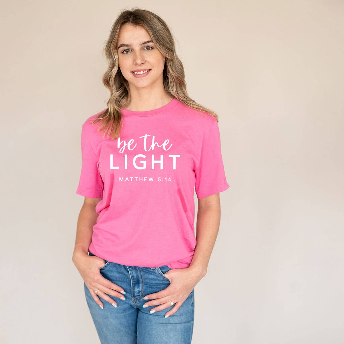 Viv&Lou - Wholesale Screen Printed T-Shirt - Women's - Be The Light T-Shirt2