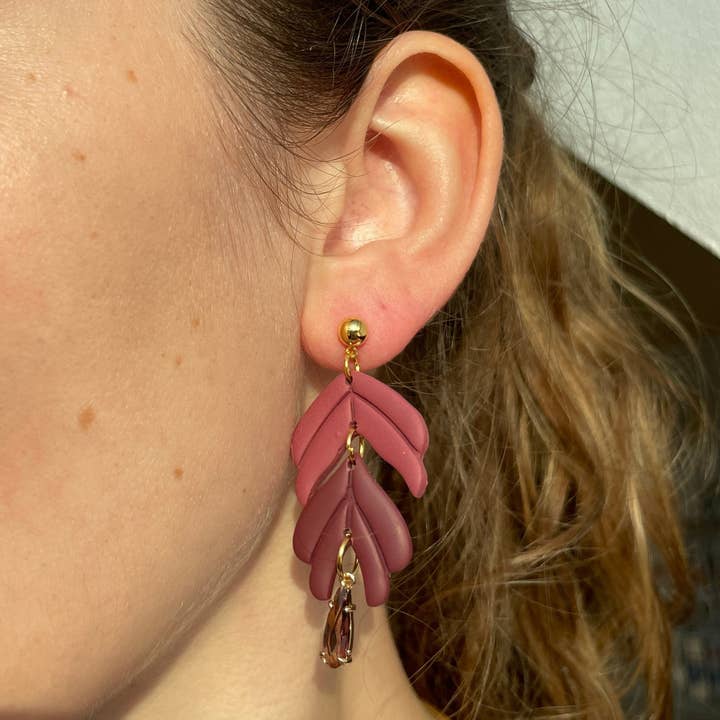 Mildstormcrafts – Großhandel Ohrhänger – Polymerclay Earrings | Leichte Ohrringe | Tria Drop8