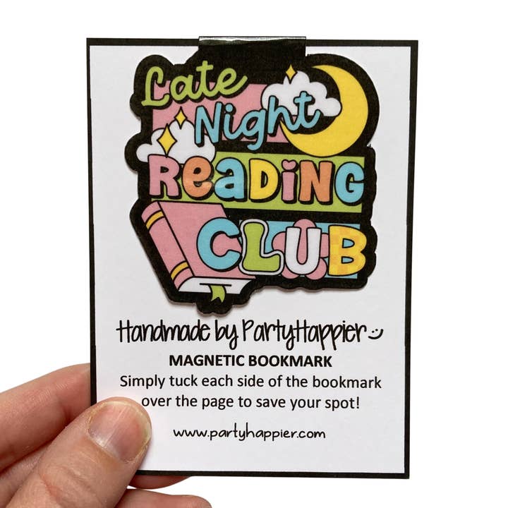 Late Night Reading Club Magnetic Bookmark for wholesale by PartyHappier