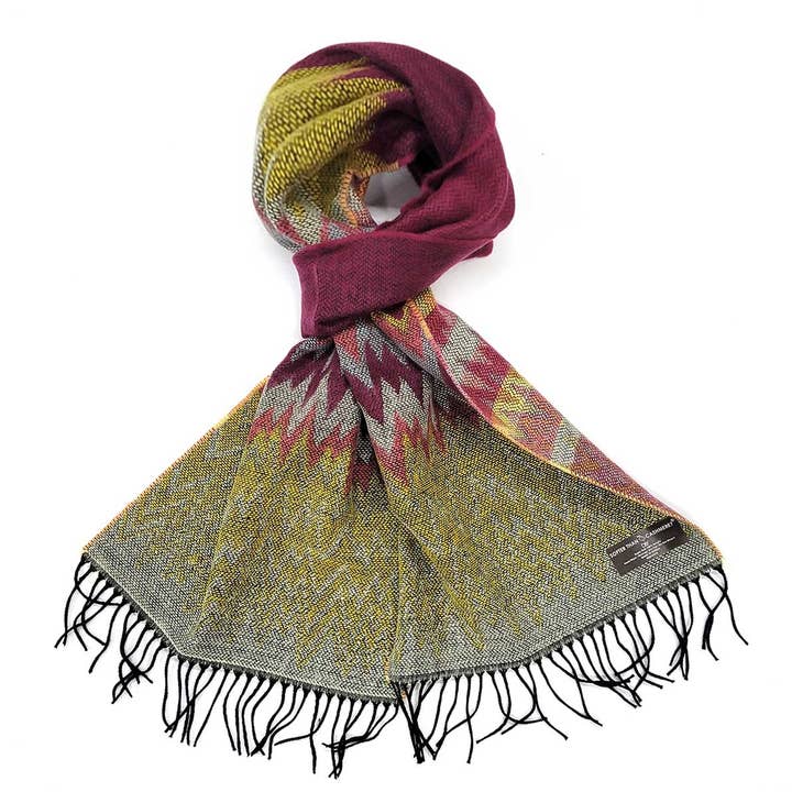 SERENITA - Wholesale Scarf - Unisex - Cashmere Feel Scarf Soft Warm Unisex Tartan Made in Korea15