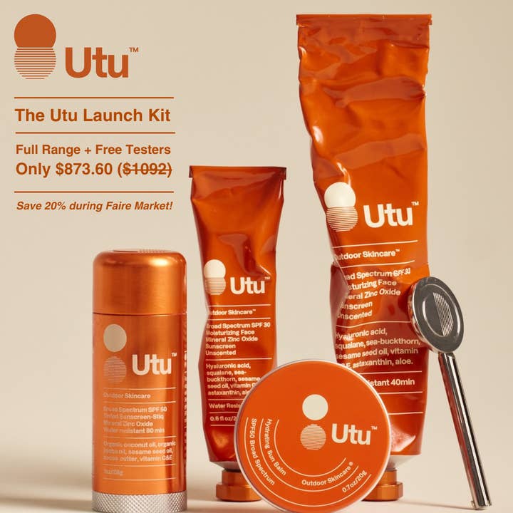 Utu Launch Kit – Full Line + Free Testers (75 products) for wholesale by Utu