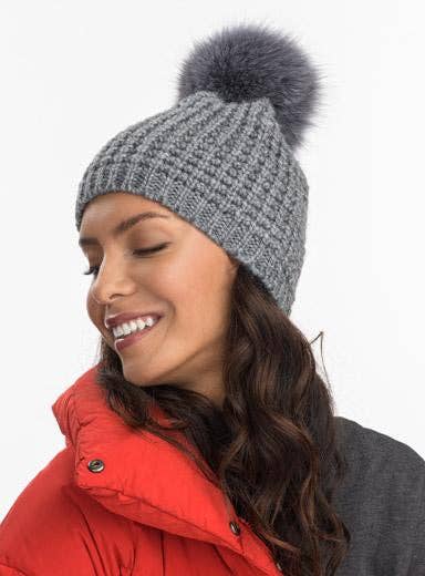 Kyi Kyi - Vente Bonnet – femme - Fourrure de renard classique - Couleurs de base3