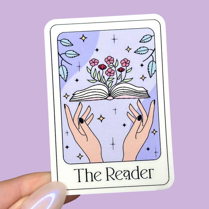 Læseren Tarot Card Sticker for engroshandel hos Hailey Liz Designs