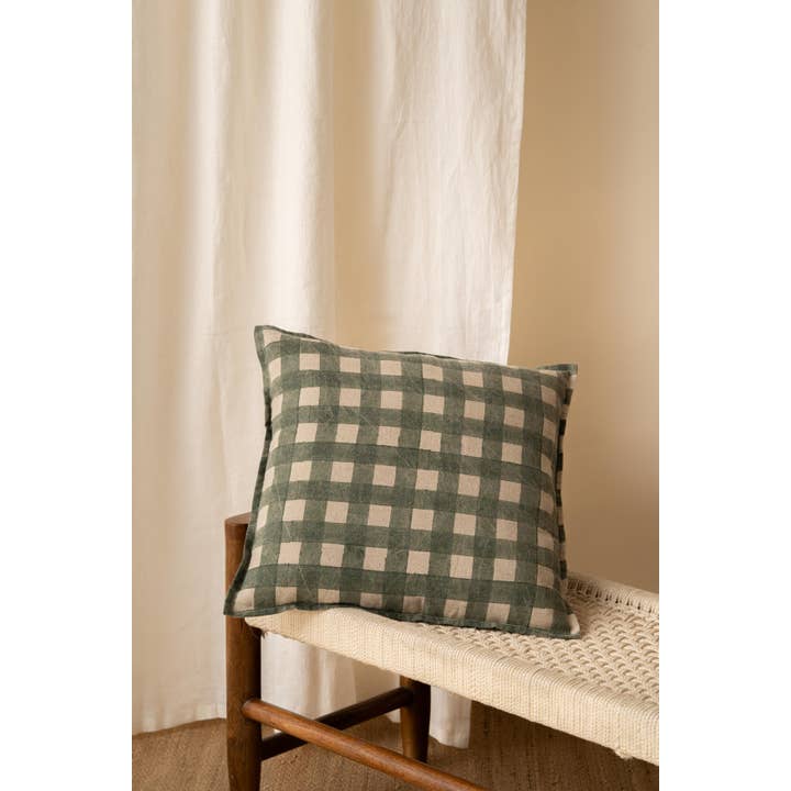 Live Linen - Vendita all'ingrosso Fodera cuscino decorativo - Copricuscino in Lino Olea