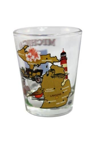 7 Star - Venta al por mayor Vaso de chupito - Vaso de chupito Michigan State,2