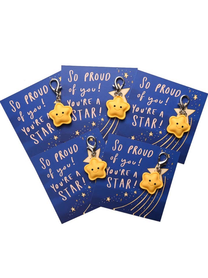 Koco - Proud of You Smiley Star Keychain for wholesale by Funkyrel® Atzbranding Limited