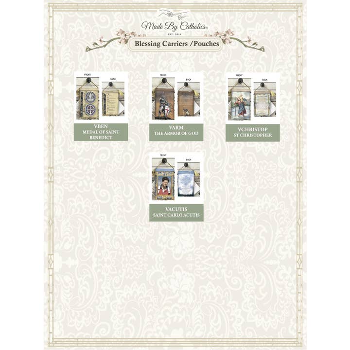 Made By Catholics - Wholesale Religious Card - CARMELITE BROWN SCAPULAR Velvet Blessing Carrier, Hd Image9