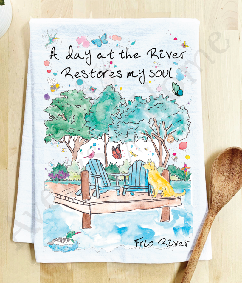 Avery's Home - Wholesale Tea Towel - A Day at the Lake or River Customizable Tea Towel13