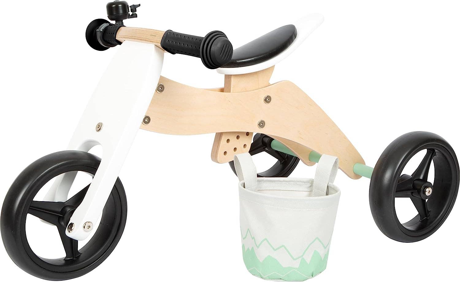 small foot – Engroshandel Cykler og scootere - Børn – 2 i 1 balancecykel og trehjulet løbecykel i træ med hjul4